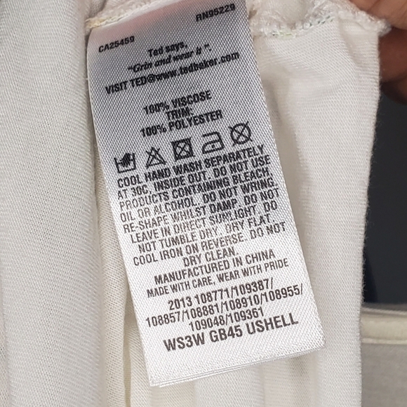 Ted Baker Sleeveless Top Size 1/ S - Picture 4 of 4